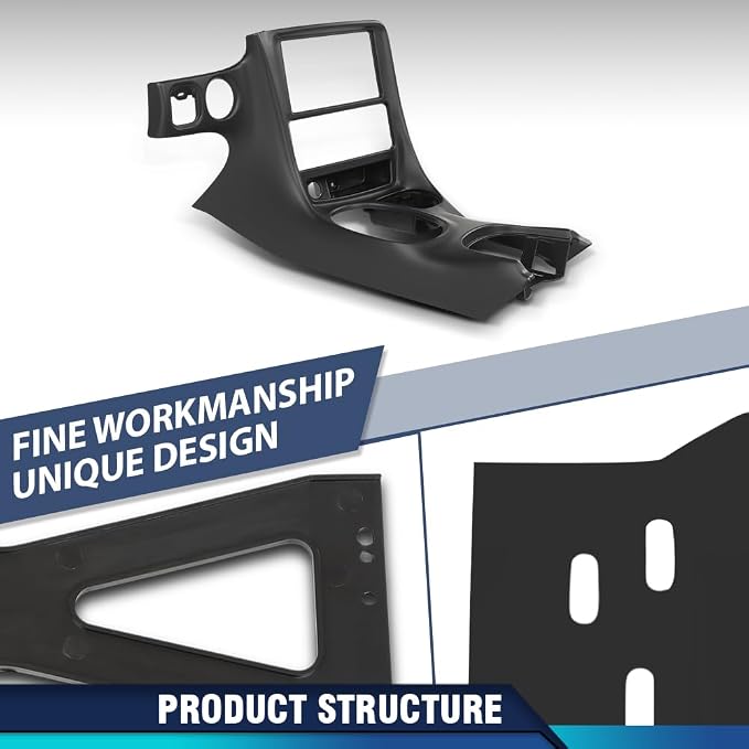 PIT66 Double Din Dash Kit Fit Chevy Corvette C5 1997-2004 Black | Radio Installation Panel Fit Chevy Corvette C5 1997 1998-2004 10407815, Dash Bezel Kit, Black
