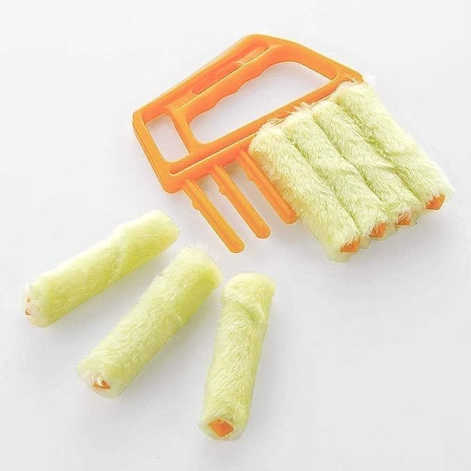Blind Cleaner Tool, Mini Blind Duster Clean Brush, Dust Venetian Brush, Yellow S13
