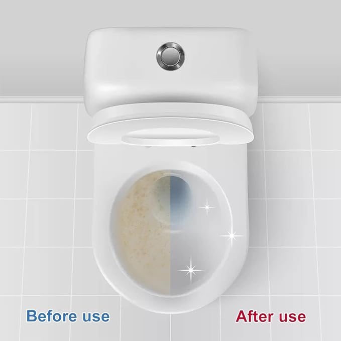 KIISIISO Toilet Bowl Cleaner Tablets, 12 PACK Commercial Household Bathroom Cleaners, Automatic Toilet Tank Cleaners Deodorizers