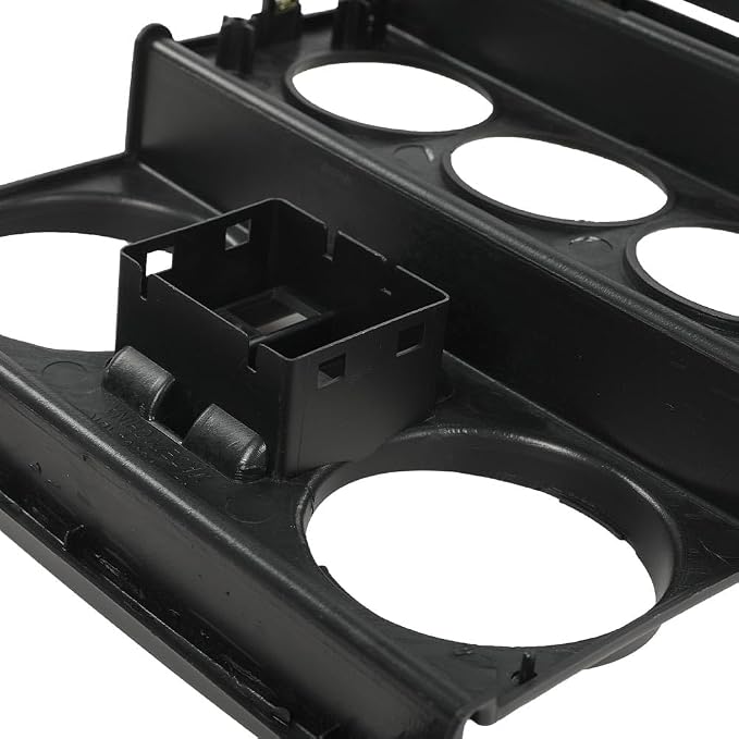DOTCOM Center Dash Bezel Trim Fit Jeep Wrangler 2007-2010 Black | Dashboard Instrument Panel Center Bezel Trim,Dash Center Cover