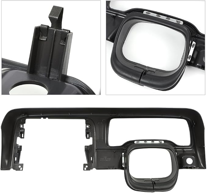 DOTCOM Dash Bezel Trim Speedometer Cluster Fit Jeep Cherokee XJ 1997-2001 | Gray, 5EJ84LAZAC
