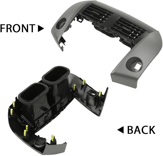 G-PLUS Center Dash A/C Heater Air Vent Cover Trim Bezel Switch Compatible with Toyota Rav4 2006-2012 Dashboard Air Vent Panel