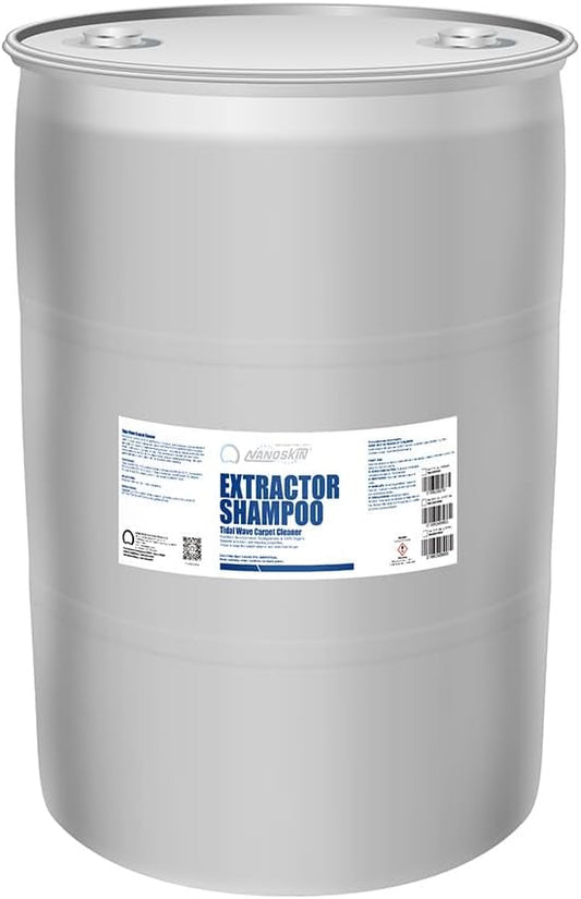 Nanoskin EXTRACTOR SHAMPOO Low Foaming Carpet Cleaner 55 Gallons - Machine Use Upholstery Cleaner, Stain Remover & Odor Eliminator on Rug Car Upholstery Carpets | For Automotive, Home, Office & More