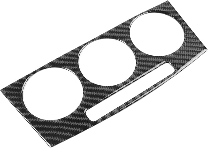 Real Carbon Fiber A/C Control Stickers Fit for Mazda 3 2004-2009 | Trim A/C Control Panel Decorations | Accessories | Thick Overlay