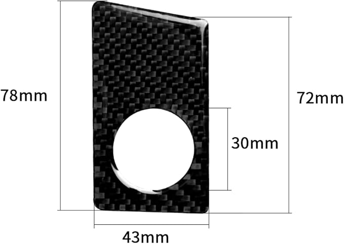 Real Carbon Fiber Trim for Audi Accessories | for B9 A4 S4 A5 S5 2020-2025 / RS5 2021-2025 Engine Push Start Stop Button Panel Interior Thick Overlay Decal