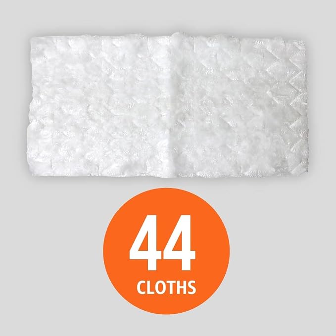 Amazon Basics Heavy Duty Dry Sweeping Cloths, Floor Cleaning, Multi-Surface, Disposable, Trap Dust, Dirt & Pet Hair, Fits Swiffer Sweeper Mop Heads, 44 Count