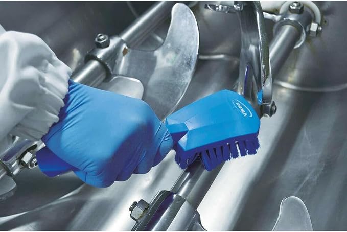 Vikan 41923 Brush,Washing,Stiff,10",PP/PBT,Blue
