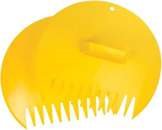 Rocky Mountain Goods Classic Leaf Scoops - Yellow Collector Leaf Grabbers with Handles for Easy Yard Cleanup - Claw Rake Tips for Gathering and Scooping Leaves and Grass
