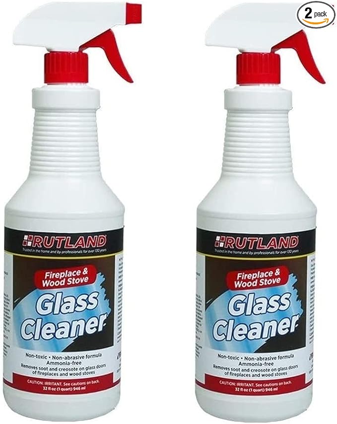 Rutland Fireplace Glass and Hearth Cleaner (2-(Pack))
