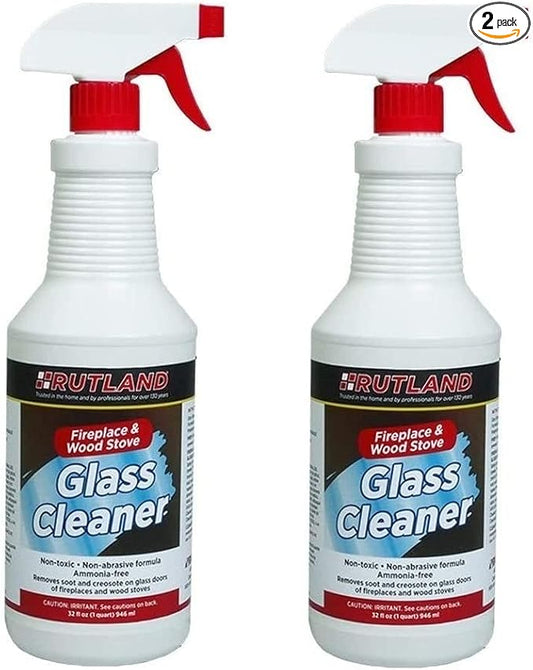 Rutland Fireplace Glass and Hearth Cleaner (2-(Pack))
