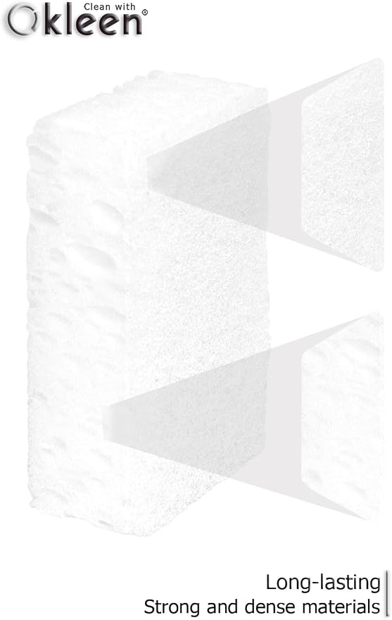 White Multi Use Scrub Sponges. Made in Europe. 9 Pack, 4.3x2.8x1.4 inches. Odorless Delicate Scrubber for Kitchen and Household Cleaning
