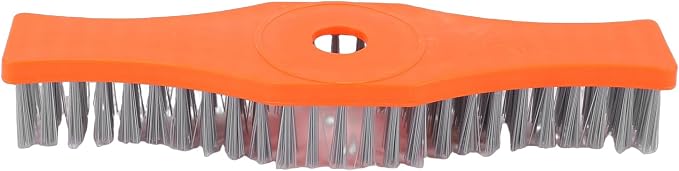 WALFRONT Deck Scrub Brush Outdoor Floor Scrub Brush Heavy Duty Anti Stick Nylon Material for Lawn Patio Driveway Tile Concrete Cleaning