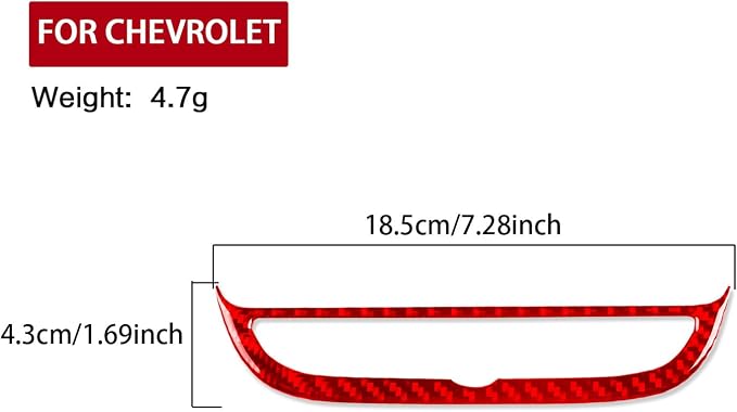 Real Carbon Fiber Trim for Chevy Malibu 9th Gen Accessories | for 2016-2024 Navigation Control Button Frame Cover Sticker Interior Thick Overlay Decal