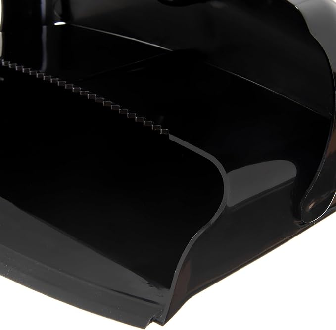 Carlisle FoodService Products Broom with Dustpan Combo Set – DuraPan, Adjustable Broom and Dustpan Set, Lightweight Metal and Plastic Design, 36", 4 Pack, Black