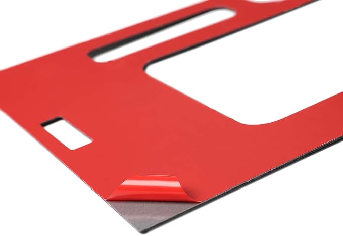Real Carbon Fiber Trim for Ford Mustang Accessories | for 2009 2010 2011 2012 2013 2014 Gear Shift Panel Cover Frame Interior Thick Overlay Decal 2PCs