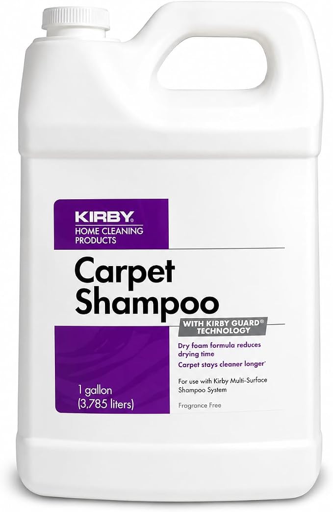 Kirby Carpet Shampoo, 1 Gallon – Lavender Scent, Deep Cleaning Solution for Home & Pet Stains