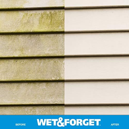Wet & Forget Outdoor Moss, Mold, Mildew, & Algae Stain Remover Multi-Surface Cleaner, Ready to Use, 64 Fluid Ounces, 4 Pack
