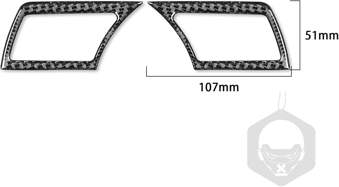 Real Carbon Fiber Trim for Infiniti Accessories | for G35 G37 G25 Q60 Q40 2007-2015 X S Sedan Speedometer Dimmer Light Control Interior Thick Overlay Decal