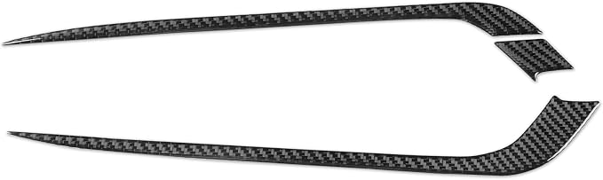 Carbon Fiber Front Grille Stickers Fit for Audi A3 8Y S3 2021-2025 | Front Grille Side Trim Decorations | Accessories | Anti-scratch | Self-adhesive