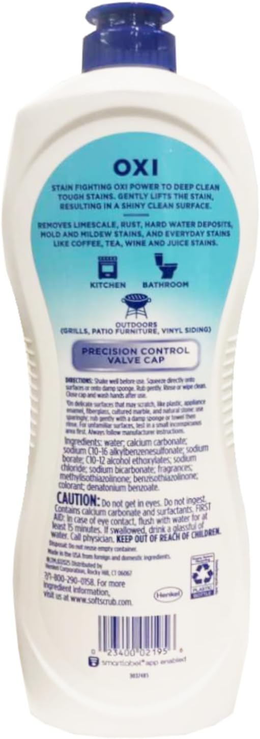 Soft Scrub Oxi Cleanser, 24 Ounce, (Pack of 3) | Pack of 3