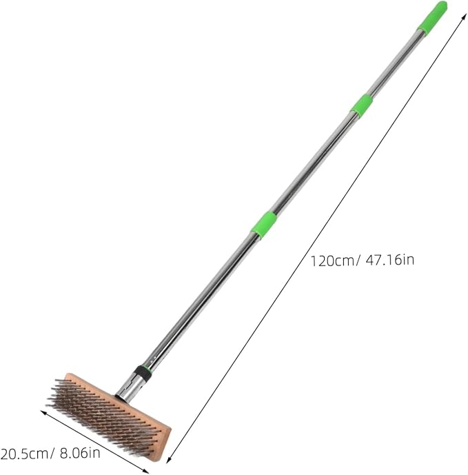 SUPVOX Heavy Duty Outdoor Scrub Brush with Hard Bristles for Tough Stains Concrete Patios and Decks Reliable Garden Cleaning Tool