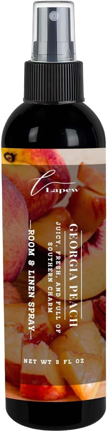 Lapew Room & Linen Spray | Fragrance Mist for Home, Car & Office | Fabric & Air Freshener | Neutralizing Mist | Made in USA | Georgia Peach