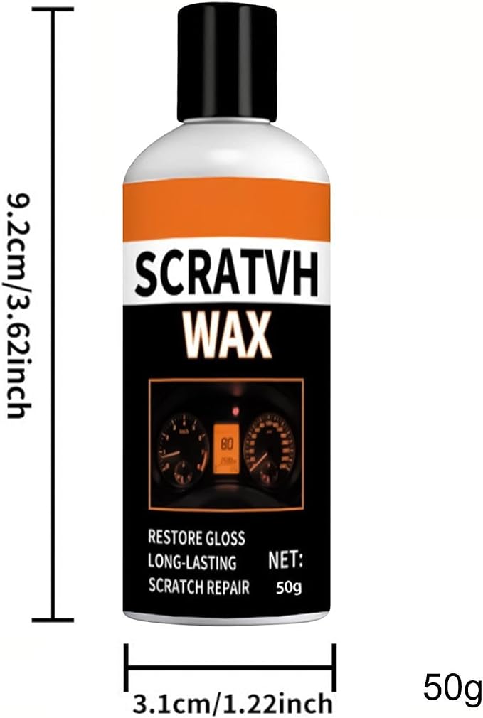 Car Interior Restorer Paste, Fast Micro-Polishing Grit, 50g, Car Panel Scratch Eraser, Gauge Cluster Renewal Cream, Safe Submicron Filler, for Door Trim Motorcycle Windscreen