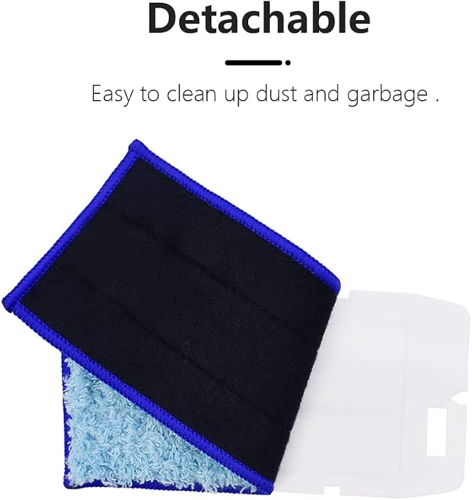 Mop Pads for iRobot Braava Jet 240 241 244 245 250, 6-Pack | Microfiber Mopping Cloth, Washable & Reusable Robot Vacuum Replacement Parts Accessories