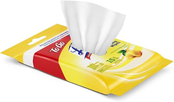 LYSOL Disinfecting Wipes - Lemon & Lime Blossom To-Go Flatpack 15 ct. 1 pack