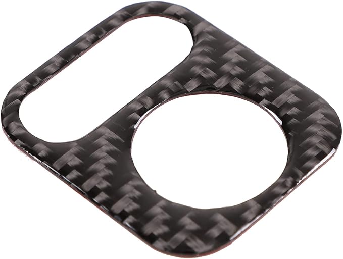 Car Door Rearview Mirror Adjustment Button Frame Sticker for Honda Pilot 2016-2022/Ridgeline 2017-2023/Passport 2019-2023, Rearview Mirror Adjustment Switch Panel Trim Cover, Carbon Fiber, Black