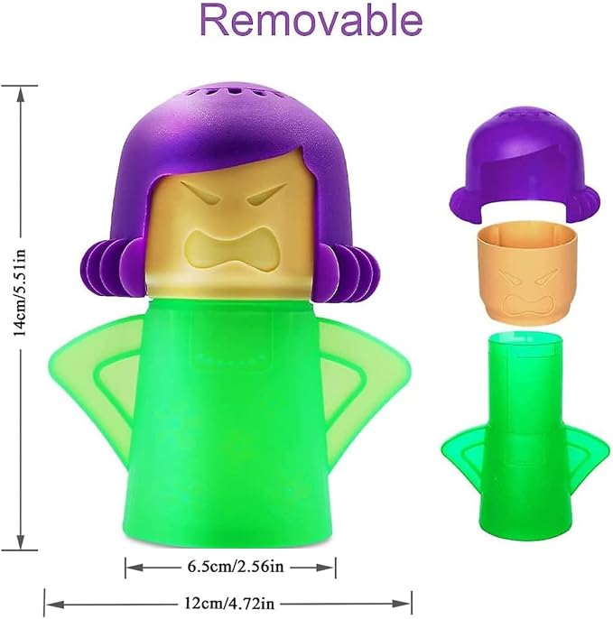 Microwave Cleaner Easily Crud in Minutes .Steam Cleans with Vinegar and Water for Kitchen Gifts (Color Random)