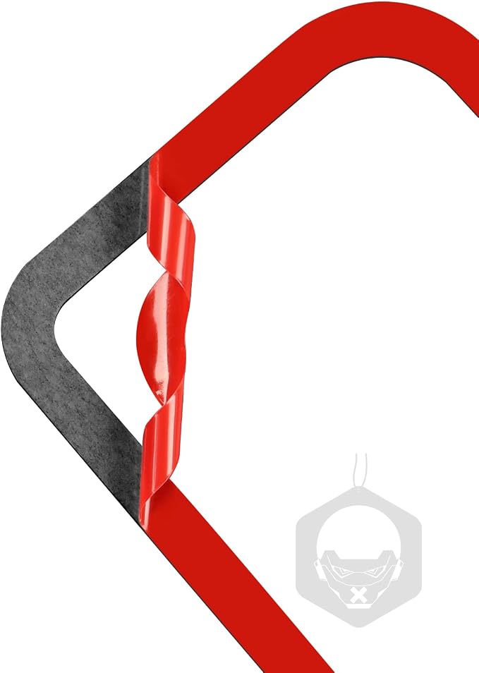 Red Real Carbon Fiber Trim for Nissan Rogue Accessories | for 2014-2020 / Rogue Sport 2017-2022 Glove Box Switch Handle Sticker Interior Thick Overlay Decal