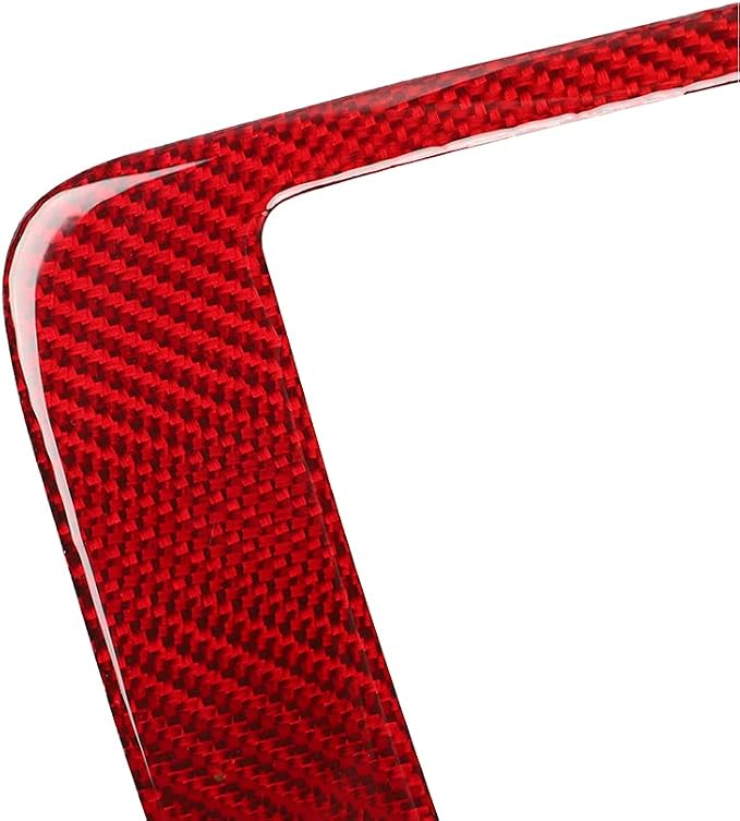 Real Carbon Fiber Trim for Ford Mustang Accessories | for 2009 2010 2011 2012 2013 2014 Navigation Control Panel GPS Display Cover Interior Thick Overlay Decal