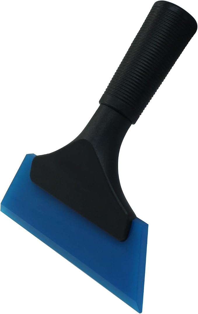 Hordion 2Pcs Small Squeegee 5" Rubber Blade Window Tint Squeegee Blue | Mini Wiper for Car Windshield Mirror Shower Auto Cleaning