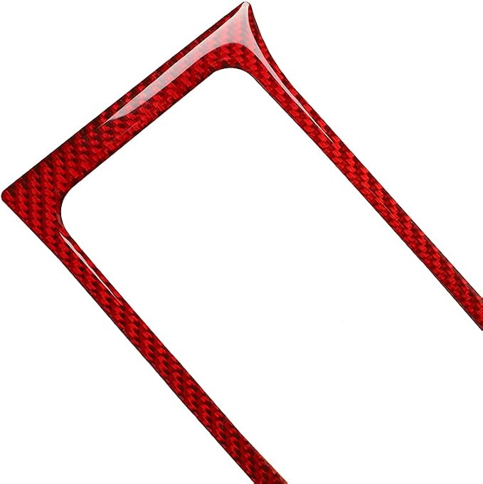 Real Carbon Fiber Trim for Ford Mustang Accessories | for 2009 2010 2011 2012 2013 2014 Central Console Dashboard Air Outlet Vent Interior Thick Overlay Decal