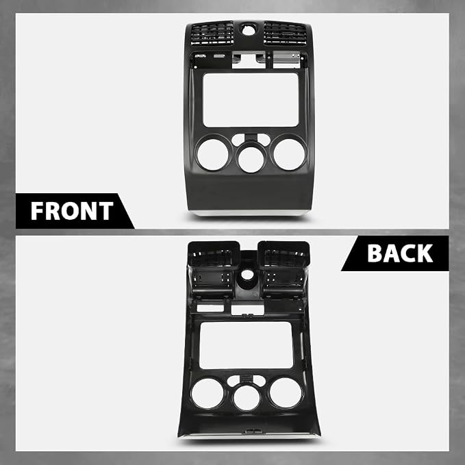 G-PLUS Radio Dash Bezel Trim Panel Compatible with Chevy Colorado GMC Canyon 2004-2012 Black