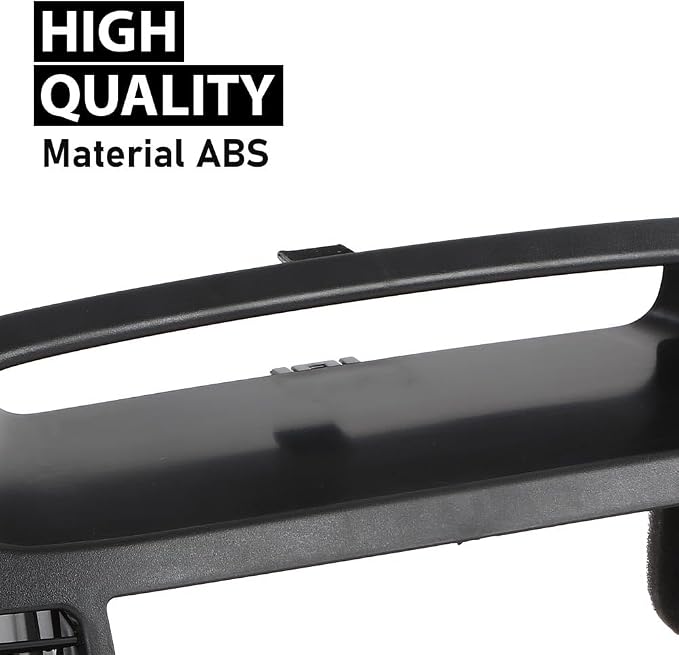 G-PLUS Upper Center Dash Trim Radio Bezel Ac Air Vents Black Compatible with Toyota Camry 2002-2006
