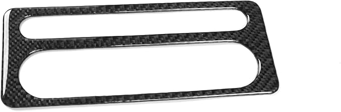 Central Console A/C Stickers Fit for Ford Expedition 2007-2014 Type-A | Real Soft Carbon Fiber | Central Console A/C Control Panel Trim | Accessories | Self-adhesive | Thick Overlay