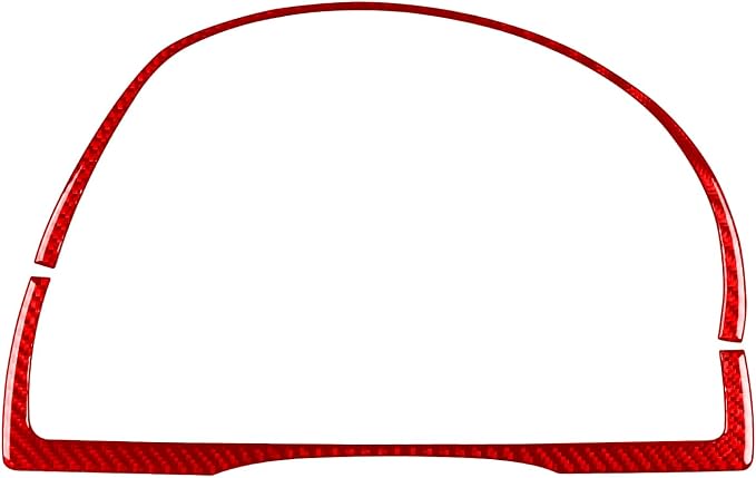 Real Carbon Fiber Trim for Toyota Camry Accessories | for 2012 2013 2014 Dashboard Speedometer Panel Frame Interior Thick Overlay Decal