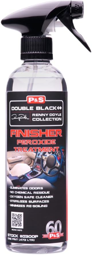 P & S PROFESSIONAL DETAIL PRODUCTS Finisher Peroxide Treatment – Odor & Stain Eliminator, Breaks Down Organic Residue, Reduces Re-Soiling, No Chemical Residue - 16 oz