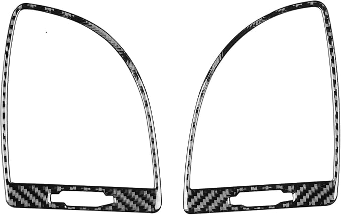 Real Carbon Fiber Trim for Chrysler 300 Accessories | for 2015-2023 300C 300S Limited/Touring Side Air Vent Frame Panel Sticker Interior Thick Overlay Decal