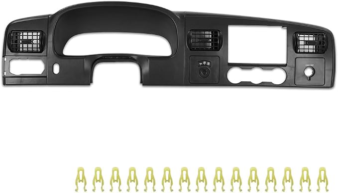 DOTCOM Dashboard Trim Panel Fit Ford F250 F350 Super Duty 2005-2007 | Dash Cover,Black