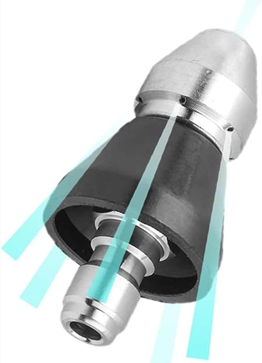 MIZORLIE Pressure Washer Sewer Jetter Nozzle with Stainless Steel,3/8'' Quickly Connector, 5000 PSI Orifice 6.5