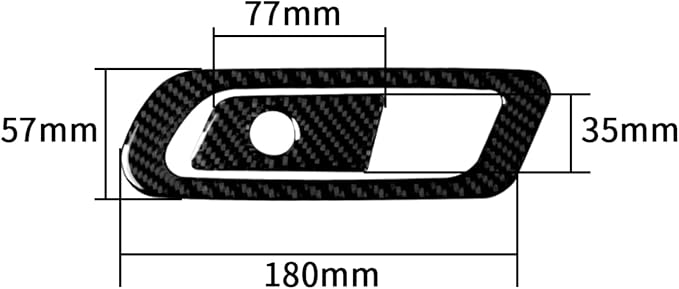Real Carbon Fiber Trim for Audi Accessories | for B9 A4 S4 A5 S5 2020-2025 / RS5 2021-2025 Co-Pilot Storage Box Handle Interior Thick Overlay Decal