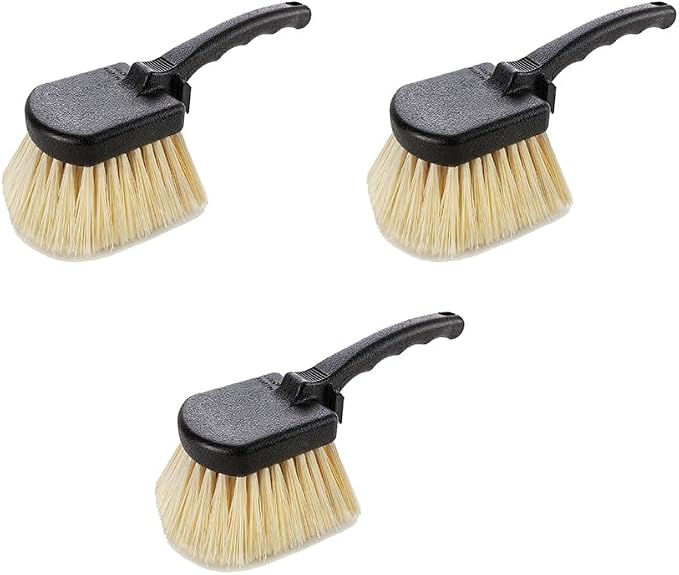 Harper Scrub Brush Pack: Acid-Resistant Soft Bristles, Made for Cleaning Utility and Outdoor Furniture, Remove Dirt, Dust, Wood, and Other Debris, Set of 3