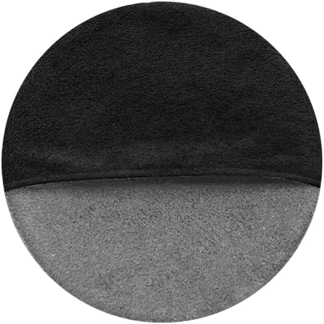 Car Screen Cleaner, Microfiber Cloth Vehicle Touchscreen Cleaning Wipes, Foldable Automotive Interior Cleaning Pad Accessory for Dashboard LCD Display, Universal for Truck SUV RV (Round/Black)
