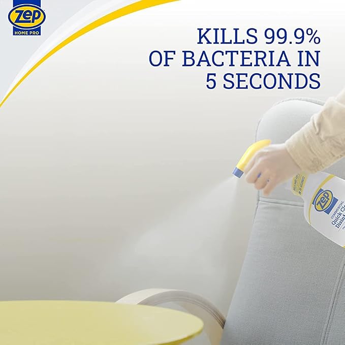 Zep Home Pro Commercial Quick Clean Disinfectant - 32 Fl. Oz. - R49806 - Pro Trusted Cleaning Power: Now in Refreshing Scents and Family Friendly Formulas (6)