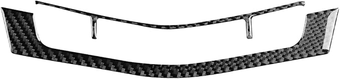 Real Carbon Fiber Trim for Honda Accord Accessories | for 2003 2004 2005 2006 2007，Central Console Control Button Panel Cover，Interior Dash Panel，Thick Overlay Sticker Decal