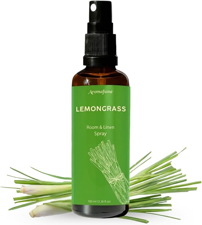 Lemon Air Freshener Spray for Room, Linen & Pillow 100ml by Aromafume | Made with Pure Lemon Essential Oil | Aromatherapy Spray to Revive & Uplift | Mist for Bedding, Fabrics