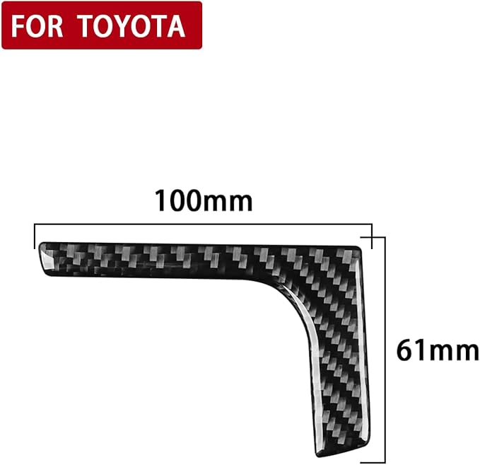 Real Carbon Fiber Trim for Toyota Camry Accessories | for 2012 2013 2014 Engine Start Stop Panel Ignition Control Lower Decoration Panel Sticker Interior Thick Overlay Decal